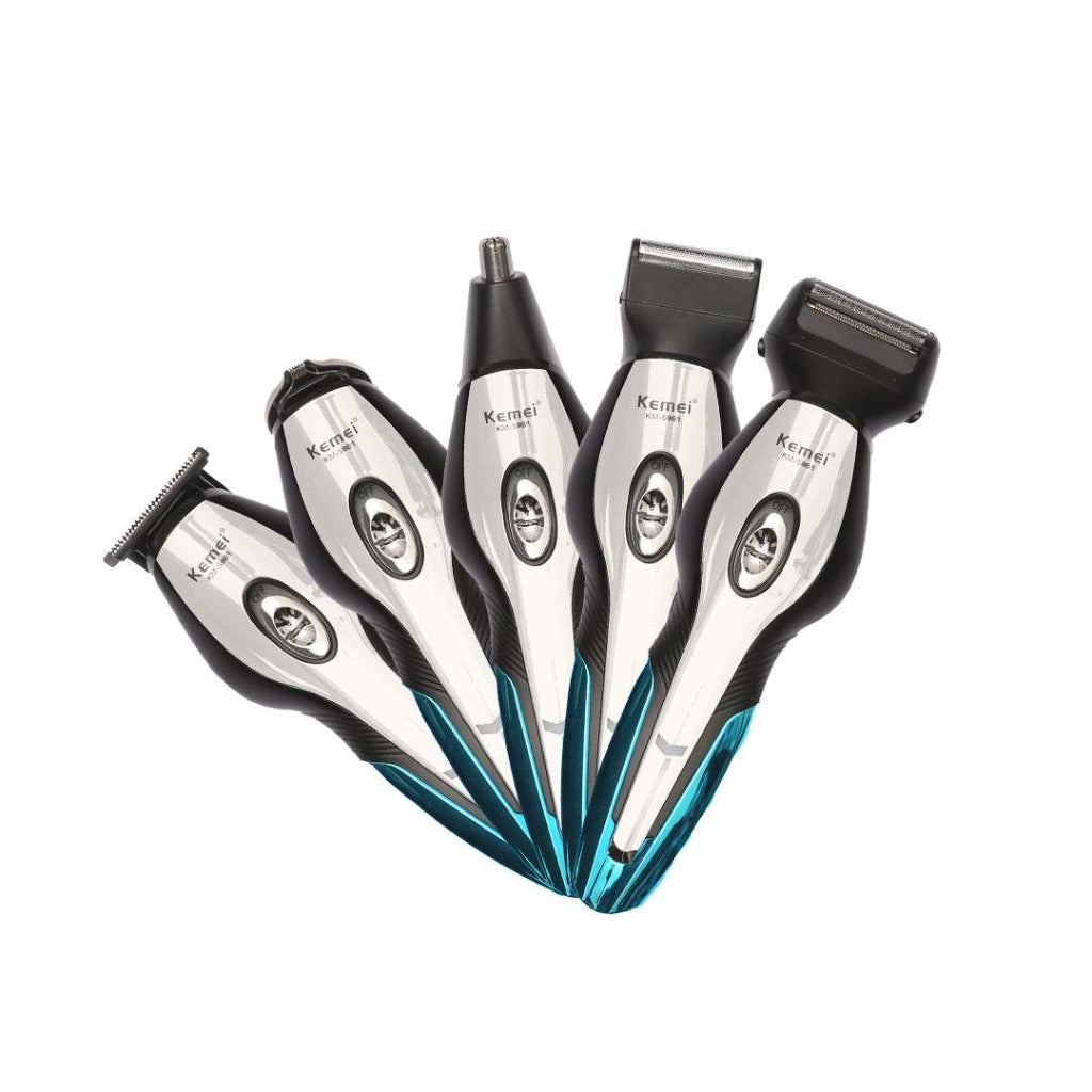 KM-5031 | Kemei 11 in 1 Grooming Kit - Kemei Trimmers, 2hrs Use Time -Shaver, Men’s Trimmer, Nose Trimmer, and Beard Groomer