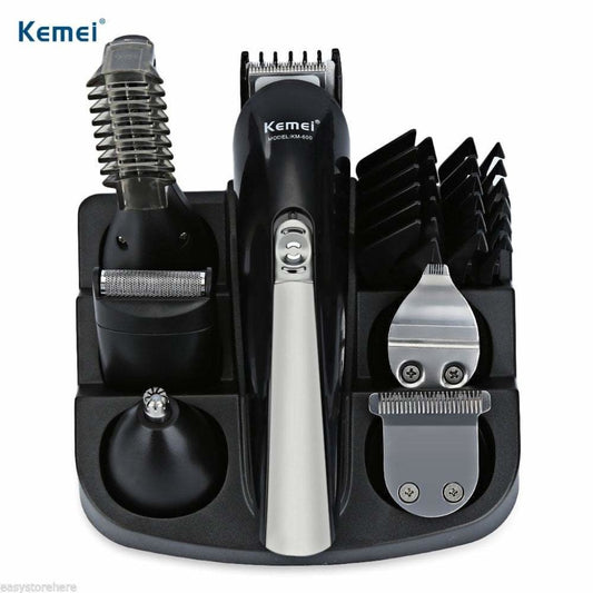 KM-600 | Kemei 11 in 1 Grooming Kit, All-in-one Men’s Trimmer, Nose Trimmer, and Beard Groomer