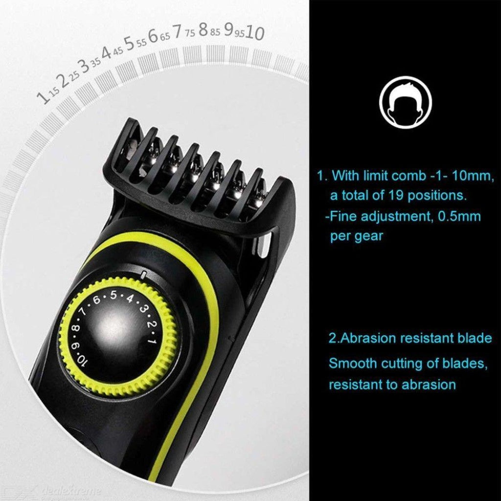 KM-696 | Kemei 5-in-1 Grooming Kit for Men | Beard Trimmer, Hair Clipper, Nose & Ear Trimmer, Body Groomer